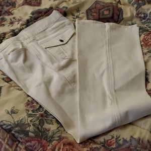 Gap White Stretch Jeans